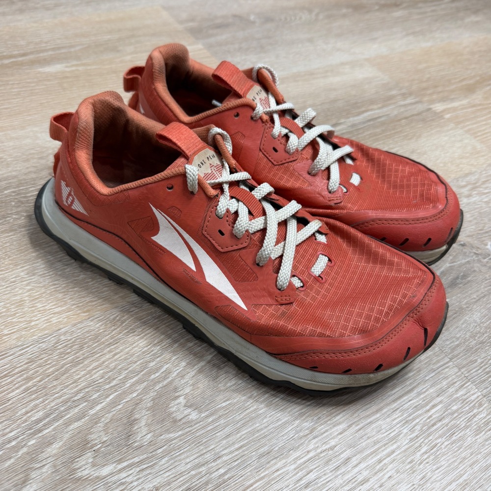 Altra Lone Peak 6 Womens 8.5 Trail Running Shoes Orange AL0A548E620 Hiking Shoes